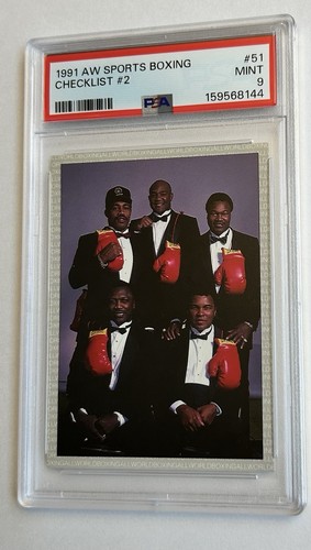 PSA 9 - 1991 All World Boxing Muhammad Ali, Frazier, Norton, Foreman, Larry #51