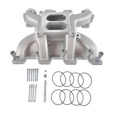 Dual Plane Carbureted Intake Manifold Fit for GM LS Gen III/IV LS1 LS2 LS6 Chevr