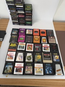 Tested Atari 2600 Video Game Console Lot With 90+ Games MANUALS and extras