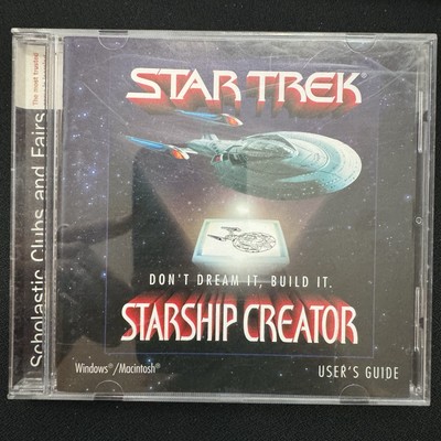 Star Trek Starship Creator (PC, 1998)   Jewel Case w/ Manual   Tested & Complete