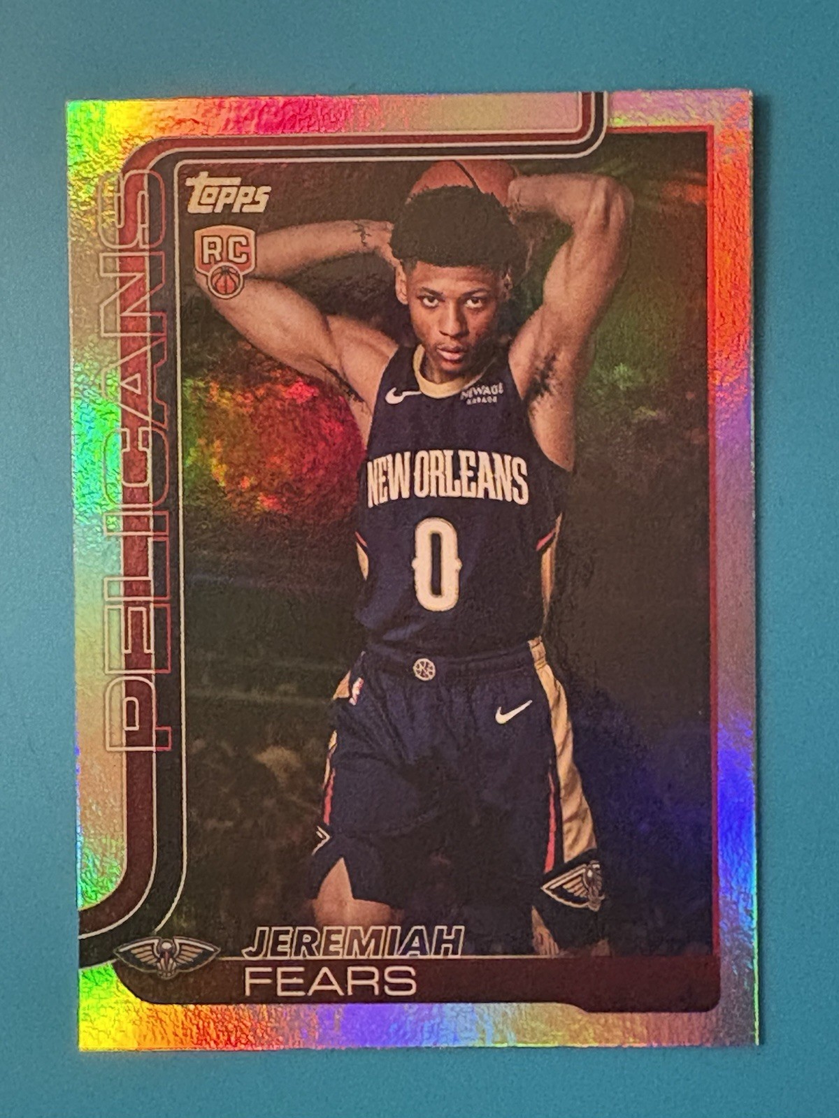2025-26 Topps Jeremiah Fears RC Holo Foil SP #207 New Orleans Pelicans 🔥