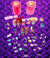  LOL Surprise Doll Lot Of 8 MGA ENTERTAINMENT 3 inch Dolls & Accessories 