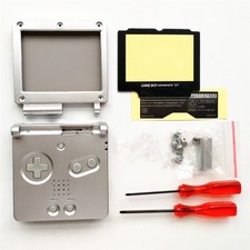 Silver Housing Shell Case for GBA SP Gameboy Advance SP- Colors Buttons Optional