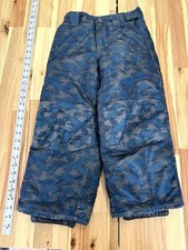 Cherokee Snow Pants Blue Camo Adjustable Waist Reinforced Knees Size XS 4/5