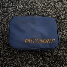 Boules Set of 6 Balls Petanque Silver Zip Is Broken