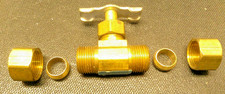 Brass Fitting 3/8" Straightway Needle Valve Compression 550538