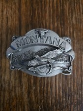 Montana 1985 Commemorative Vintage Siskiyou Belt Buckle