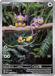 Aipom 211/182 Illustration Rare Holo Paradox Rift