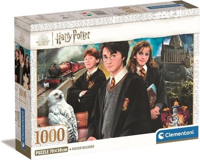 Harry Potter v2 Jigsaw Puzzle, 1000 Pieces - 70x50cm - Clementoni