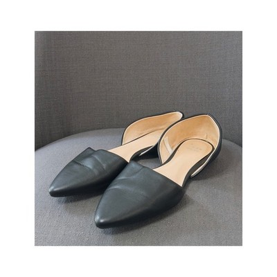 A New Day women s flats in sleek black sz 7 1/2 minimalist work evening casual