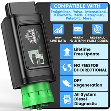 ANCEL HD100 Diesel Heavy Duty Truck OBD Scan DPF Regen Code Reader for Cummins