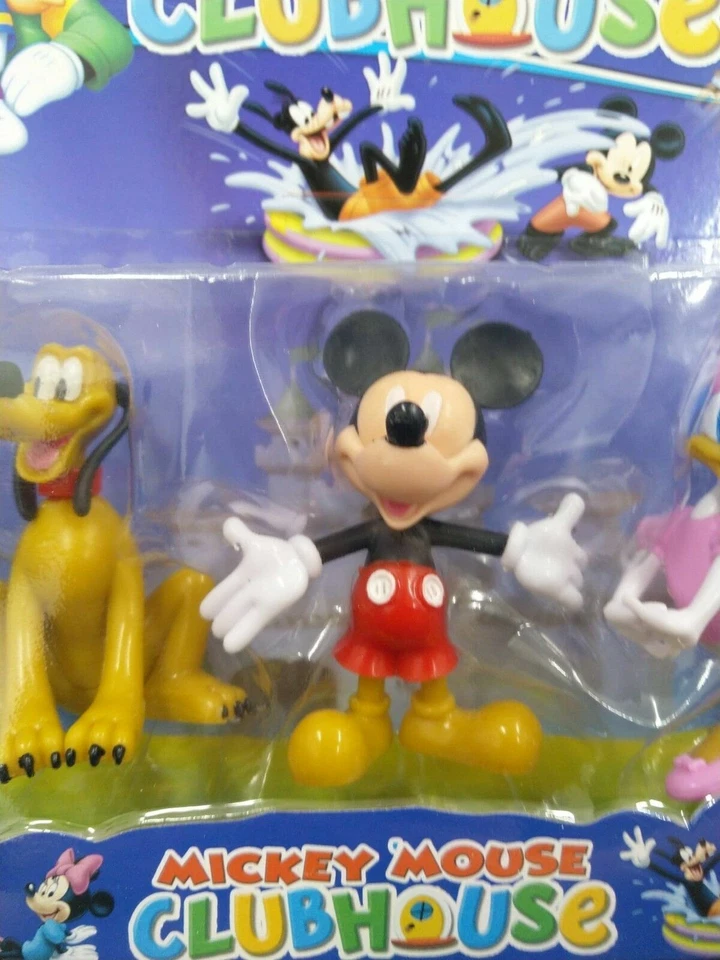 Disney Mickey Mouse Clubhouse Donald Minnie Goofy Pluto figuras coleccionables pastel Foto 3 de 4