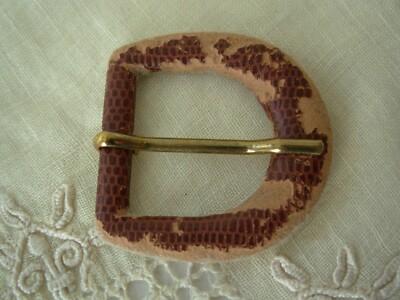 Ancienne Boucle De Ceinture En écaille – Modèle Vintage (7 Cm Environ) – Occasion