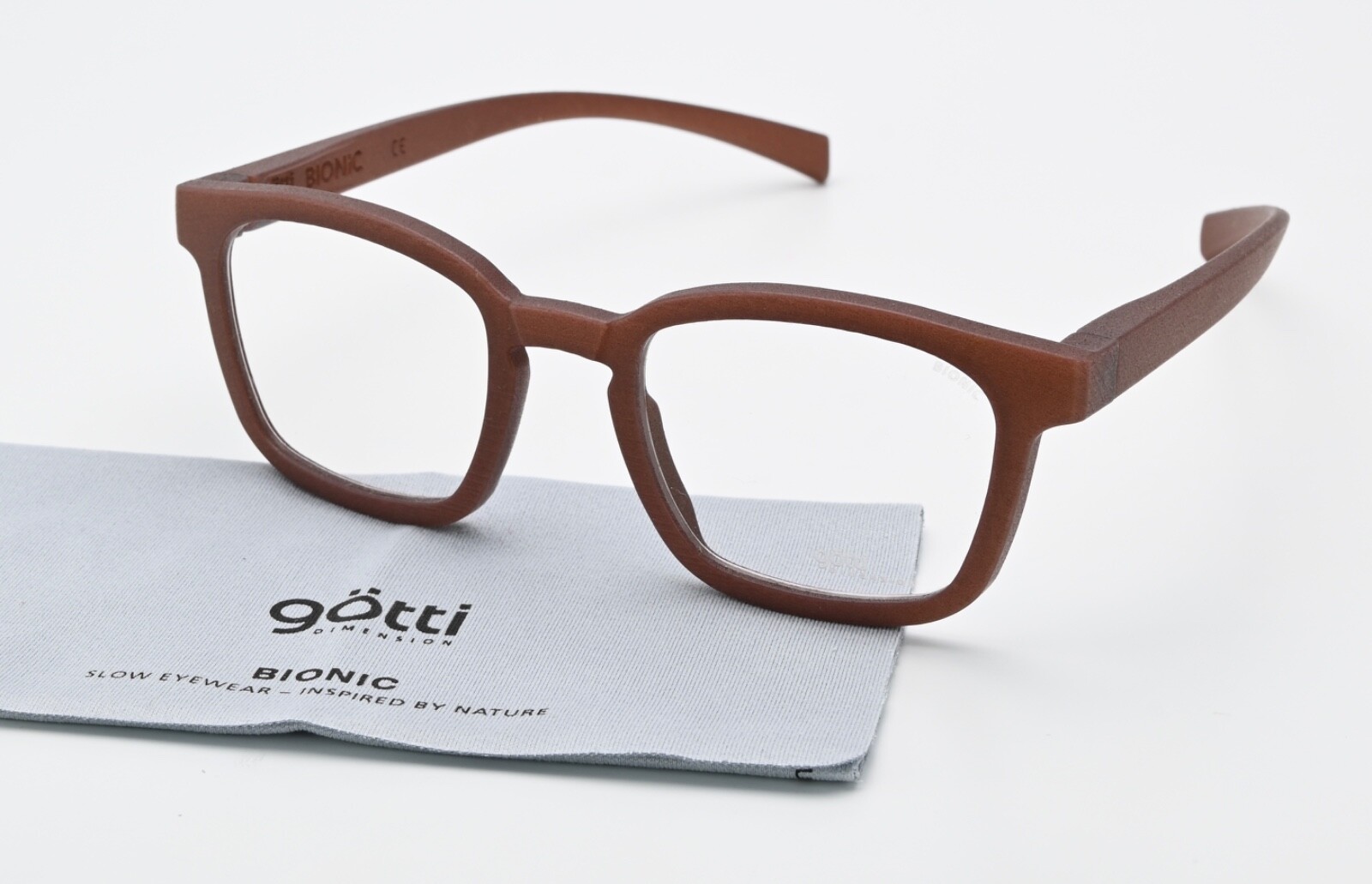 Румяна GÖTTI DIMENSION Brille Brus Матовые Коричневые Viereck Leicht Nachhaltig Swiss M