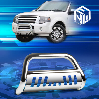For 03-14 Expedition Navigator 3'' Chrome S/S Bull Bar Push Bumper Grille Guard