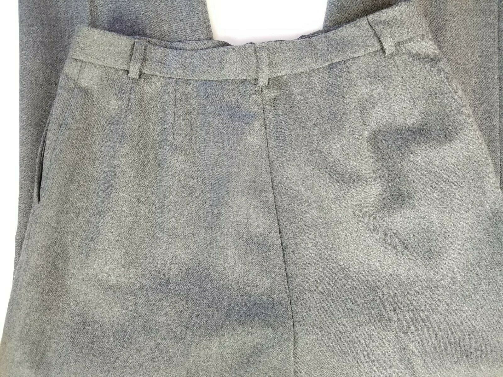 Pendleton Woman's Virgin Wool Gray Silk Lined Pan… - image 6