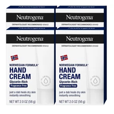Neutrogena Norwegian Formula Hand Cream 2oz (56g) - Pack of 4, Glycerine-Rich
