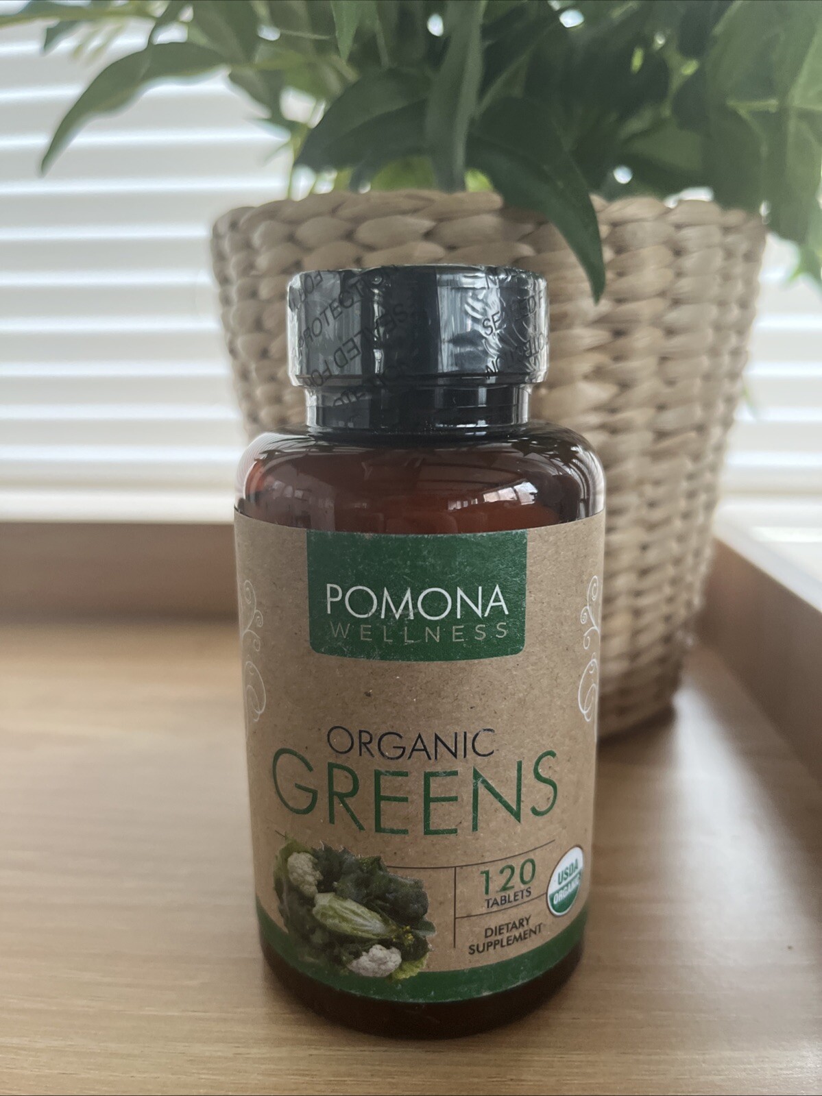 Pomona Wellness Organic Greens Superfood Supplement 120 Tablets Exp. 03/2025