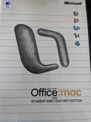 Microsoft Office Mac 2004 Student and Teacher Edition Retail Full Version 3 Keys