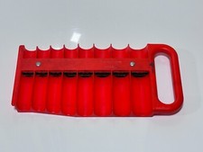 Snap-on Tools Usa Mr3816 16pc Slot Magnetic Socket Tray Holder - Red