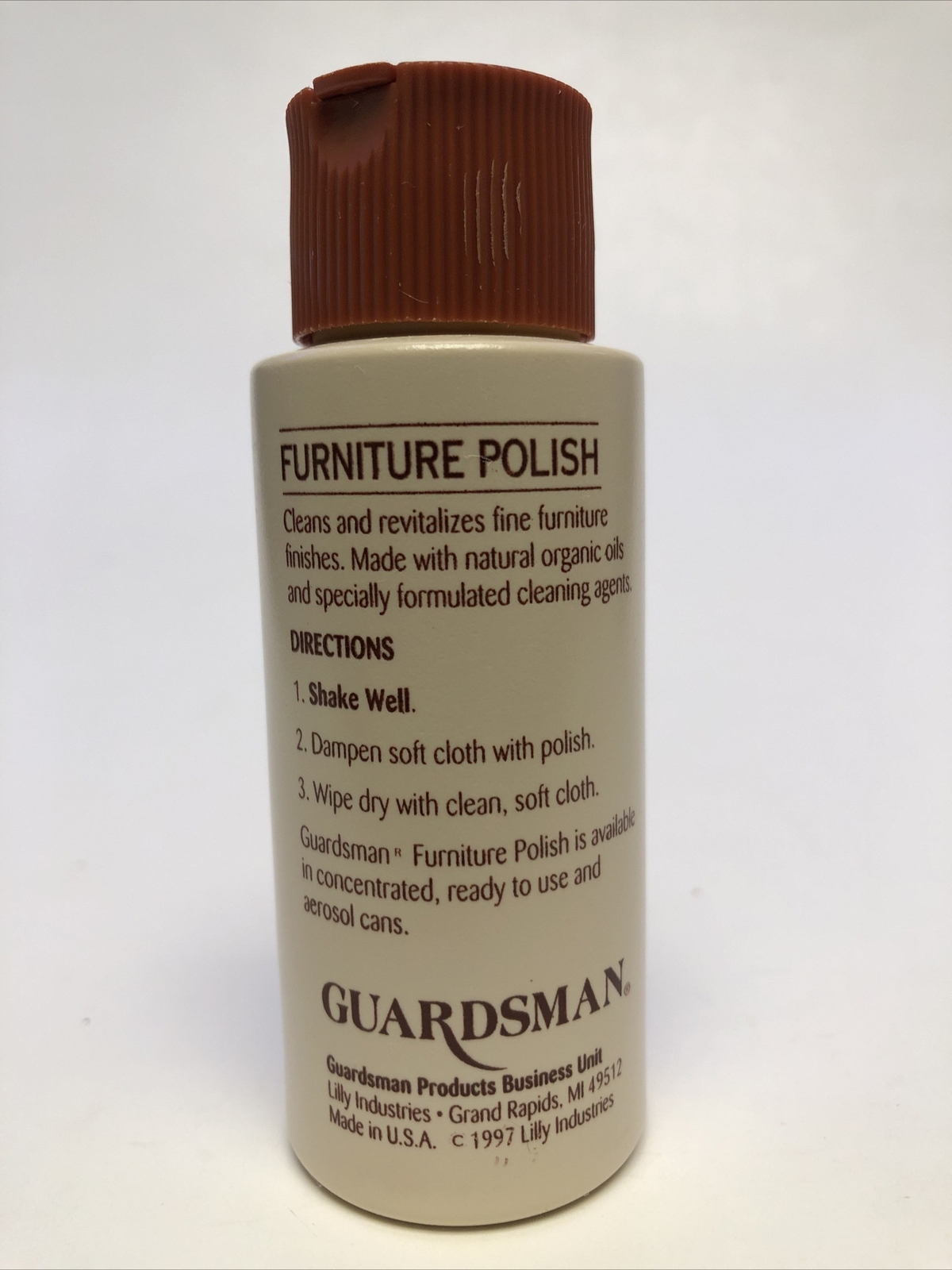 Guardsman Furniture Polish 2 oz Bottle Wood Shine Cleaner Treatment