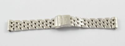 BREITLING PILOTBAND STAHL 780A FÜR COCKPIT LADY SCHÖNER ZUSTAND 16MM 16-14