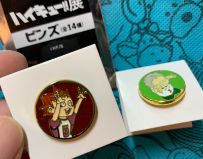 Haikyuu Exhibition Enamel Pin 1inch Shonen Jump Aone Takanobu Tendo Satori