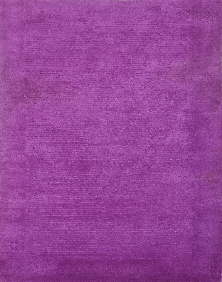 Tapis En Laine Tissé À La Main 120x180 Violet Moderne Salon SH238 - Photo 1/4
