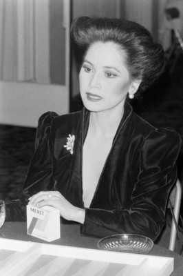 Dewi Sukarno Gesichter Backgammon-Weltmeister Lounges des Hotels 1980 4x6 Foto
