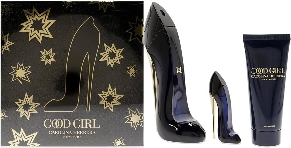 CAROLINA HERRERA GOOD GIRL 3 PIECE GIFT SET-2.7OZ EDP + 3.4OZ BODY