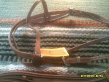 Headstall Browband  Abetta with Reins with 5/8" Browband Texas State Conchos