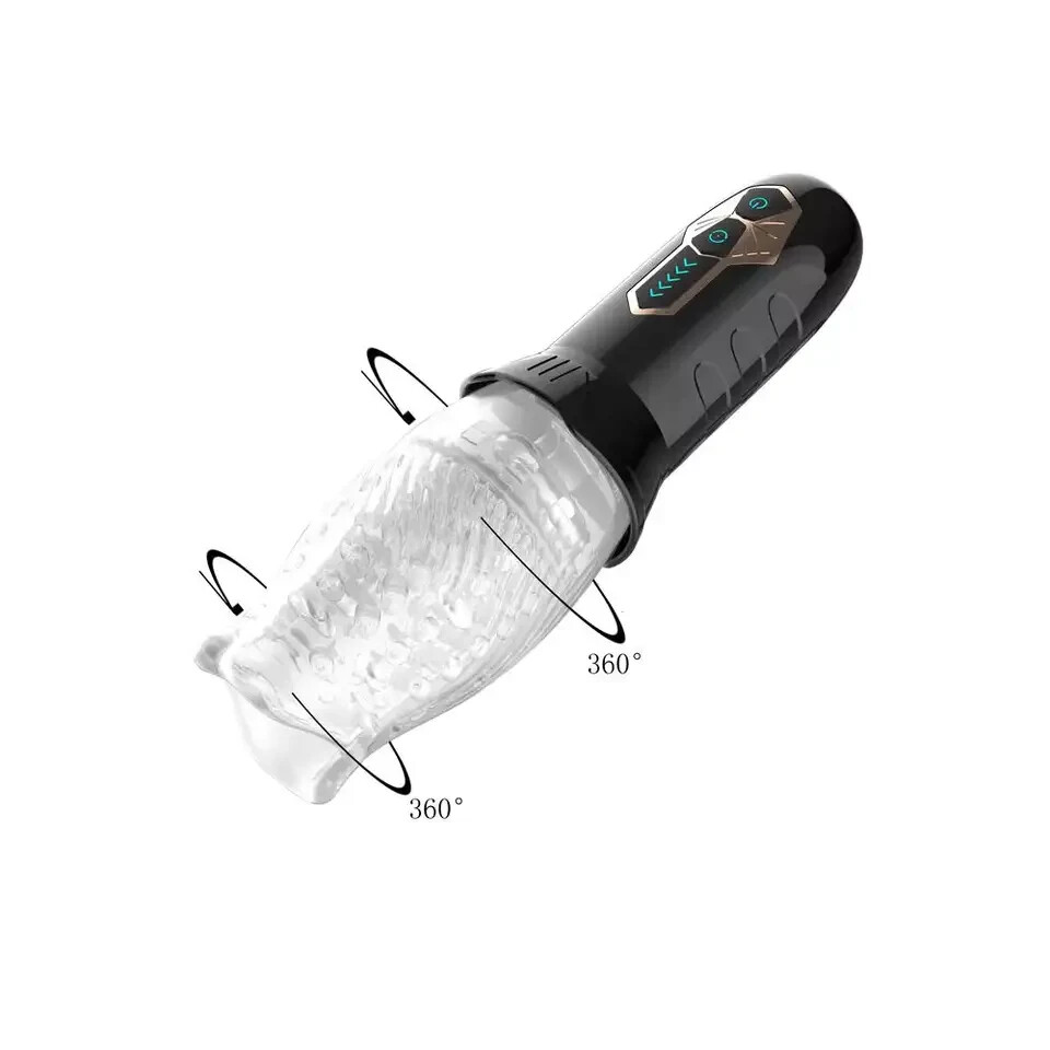 cyclone male masturbator Dropship 1pc Automatic Male Masturbator; Male Masturbators Cup With 10  Vibrations For Penis Stimulation; Electric Pocket Pussy Male Stroker Toy;  Adult Blowjob Sex Toy For Men's Masturbation to Sell Online at a