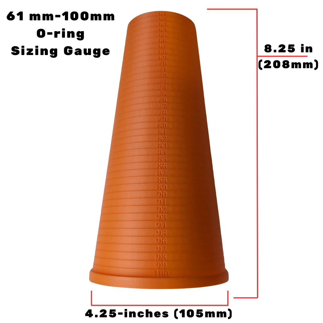 Orange O-Ring Gauge Sizing Cone Measuring Tool – 3mm To 60mm, Logicc 6 - View #2