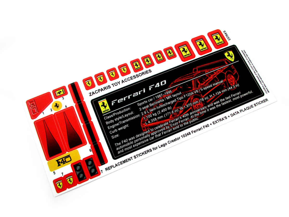 Ferrari Sticker Set