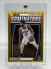 2022-23 Donruss Optic Elite Dominators Joel Embiid /10 Gold Prizm NM+