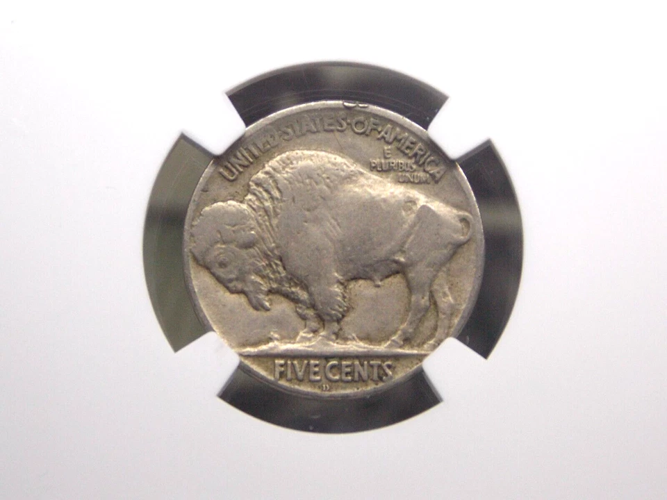 1917 "D" Indian Head BUFFALO Nickel 5c NGC VF25 #017 Very Fine ECC&C, Inc. - Image 2 of 4