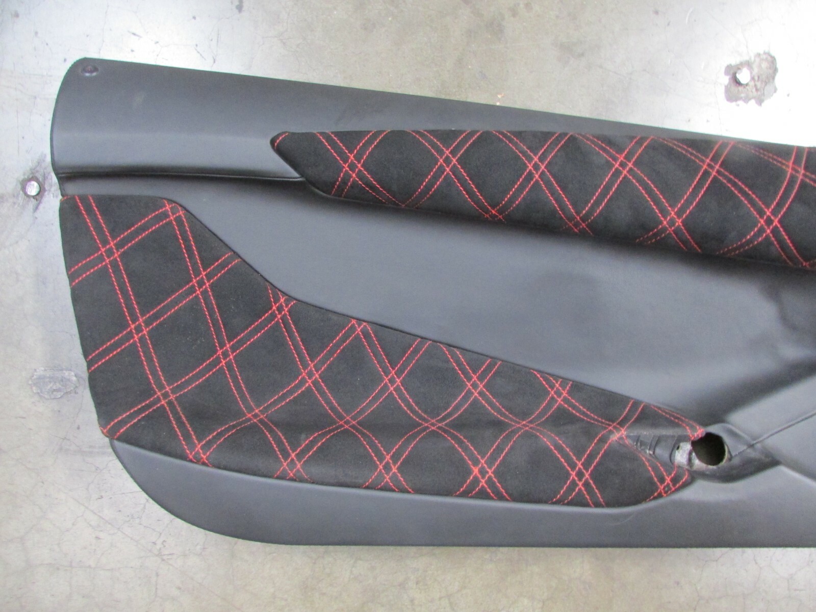 Lamborghini Aventador, LH Door Panel, Custom Red Stitching, Used, P/N 471868423B