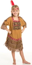 Native American Pocahontas Costume for Girls - Indian Costume - Headband inclded