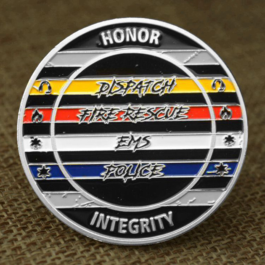 Dispatch Fire Rescue Ems Police Collection 10PCS Challenge Coin Commemorative