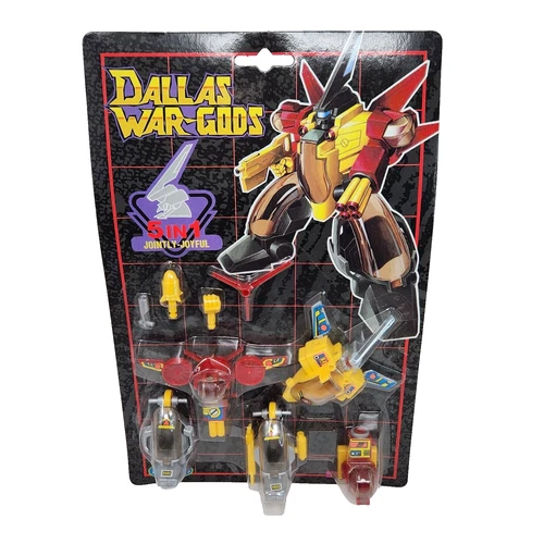 VINTAGE DALLAS WAR GODS BESTOYS 5 IN 1 ROBOT TRANSFORMERS BOOTLEG KO TOY NOS