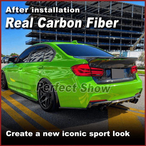 For BMW 3 Series F80 M3 & F30 Real Carbon Fiber Rear Trunk Boot Lid Cover Trim - Picture 3 of 11