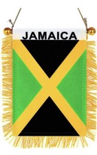 4 X 6 Jamaican Flag Small Flags Banners for Car Rearview Mirror Free Shipping 