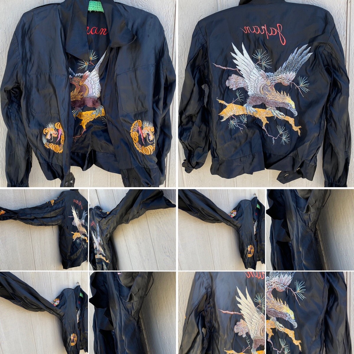ジャケット・アウター 00s vtg Black short souvenir jacket 00s