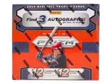 2024 Panini Prizm Baseball HOBBY Box FACTORY SEALED 3 Autos 12 Packs