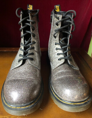 Dr Marten’s 1460 Pascal Glitter Boots Womens Size US UK5, Excellent  Condition