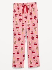 Old Navy NWT Size XL/Tall Gingerbread House / Santa Print Flannel Pajama Pants