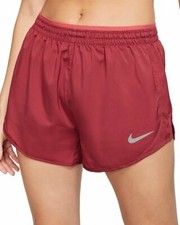 Nike Womens Tempo Lux 3" Running Shorts M Dusty Red Training Gym BV2945‑661
