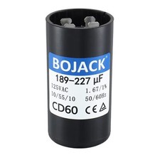 189-227 MFD 125 VAC Round Start Capacitor 50/60Hz Universal Electric Part