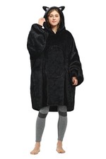 Oversized Sherpa Cat Blanket Hoodie for Adults, Teens Kids Gift
