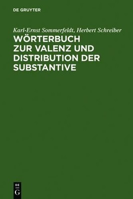Karl-Ernst Sommerfeldt Herb Wörterbuch Zur Valenz Und Distribution De (Hardback)